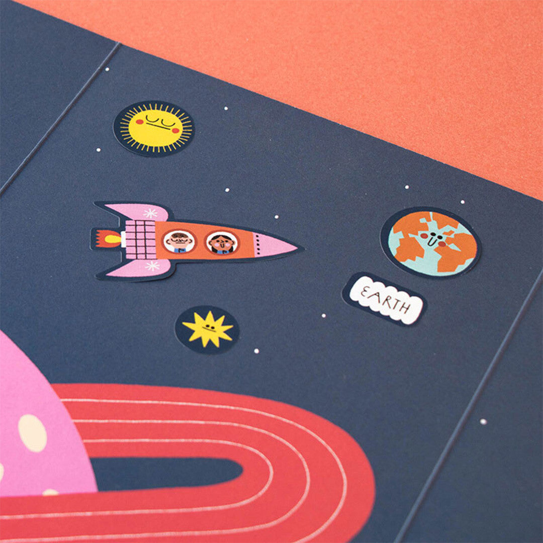 londji herbruikbare stickers space - 150st | AC005U | 2