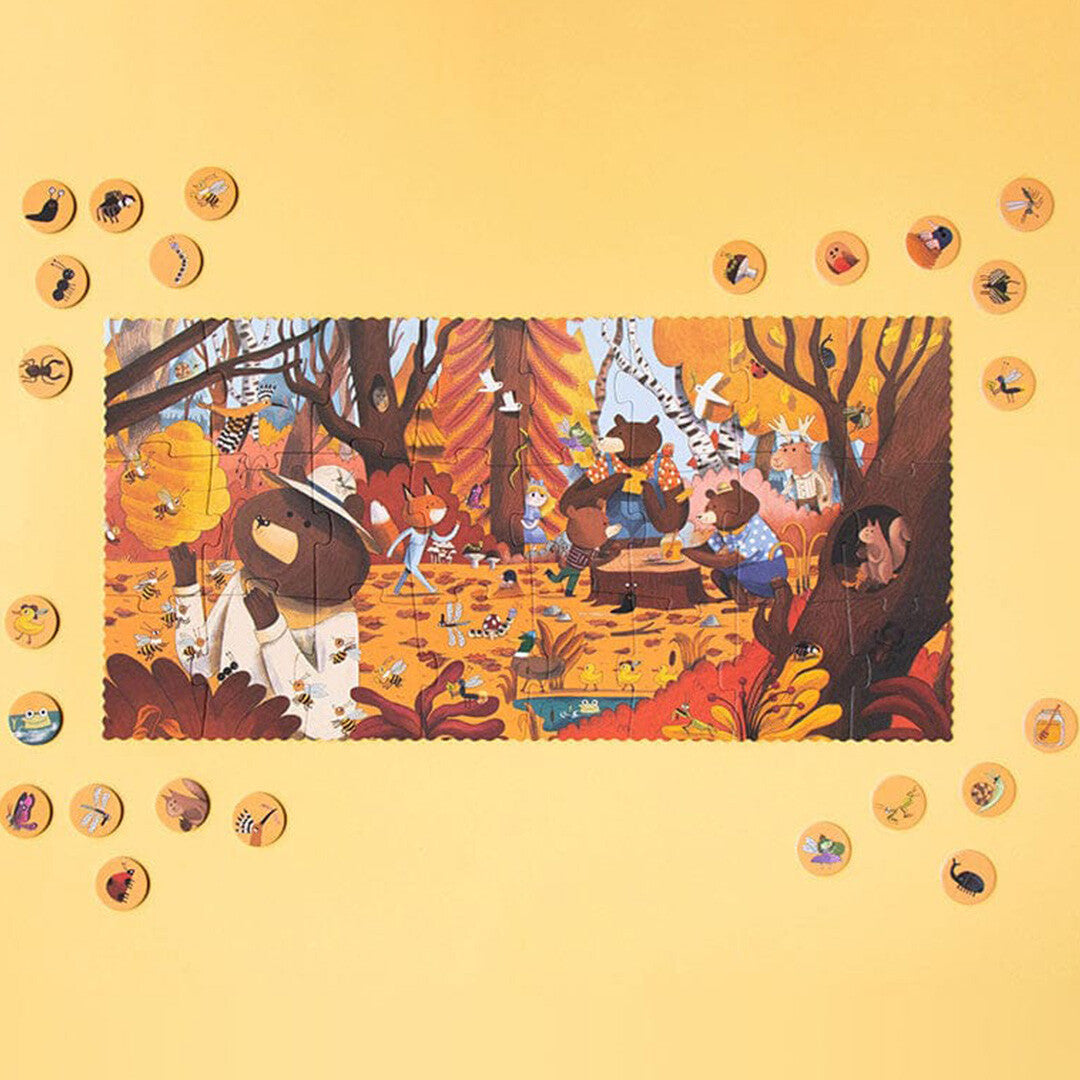 londji puzzel en zoekspel bear's forest - 2x24st | PZ585U | 1