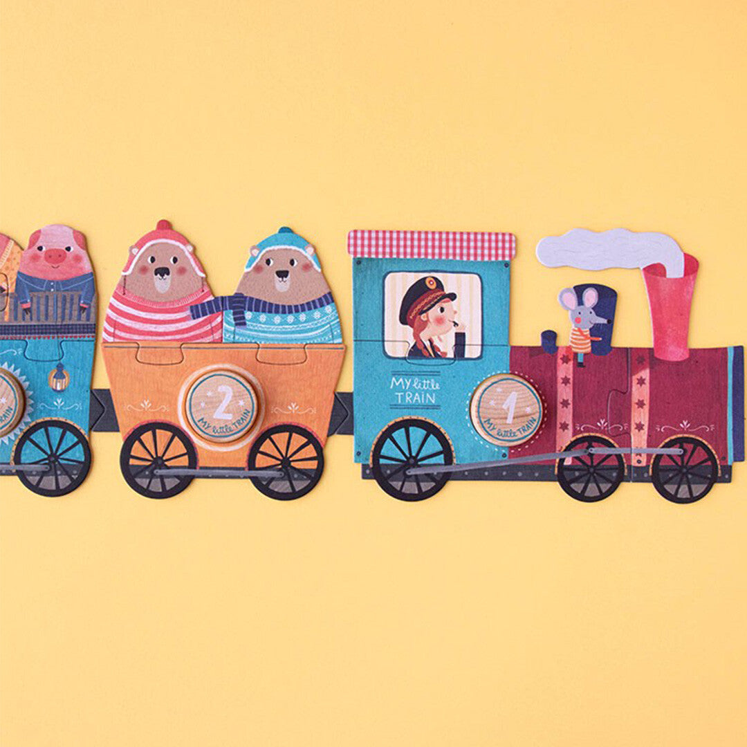 londji puzzel my little train - 10x3st | PZ588U | 3