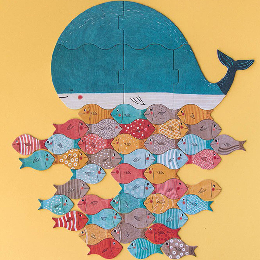 londji puzzelspel whale and the fish | FG019U | 2