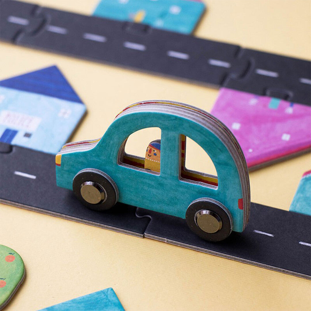 londji vloerpuzzel en spel autoweg - roads | FG014U | 5