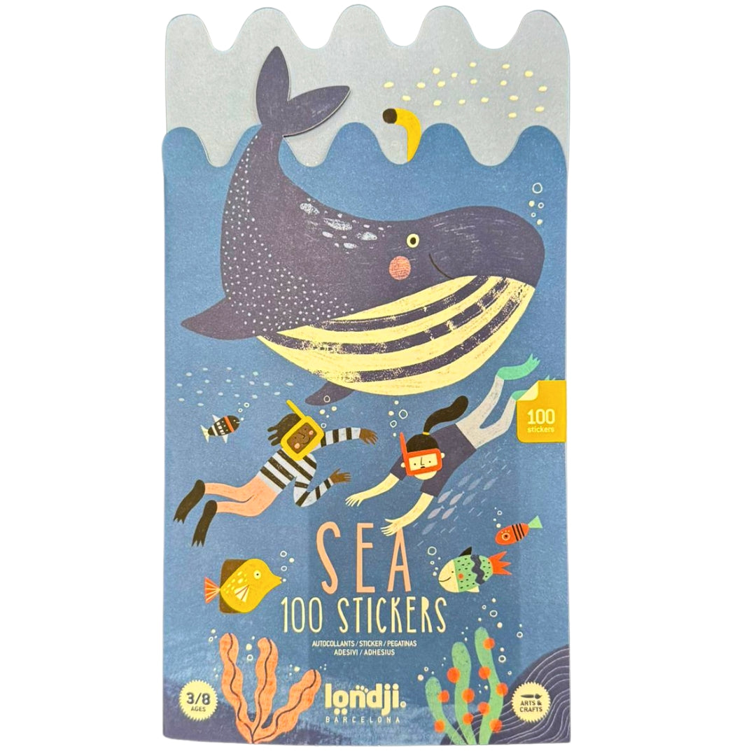 londji herbruikbare stickers sea - 100st
