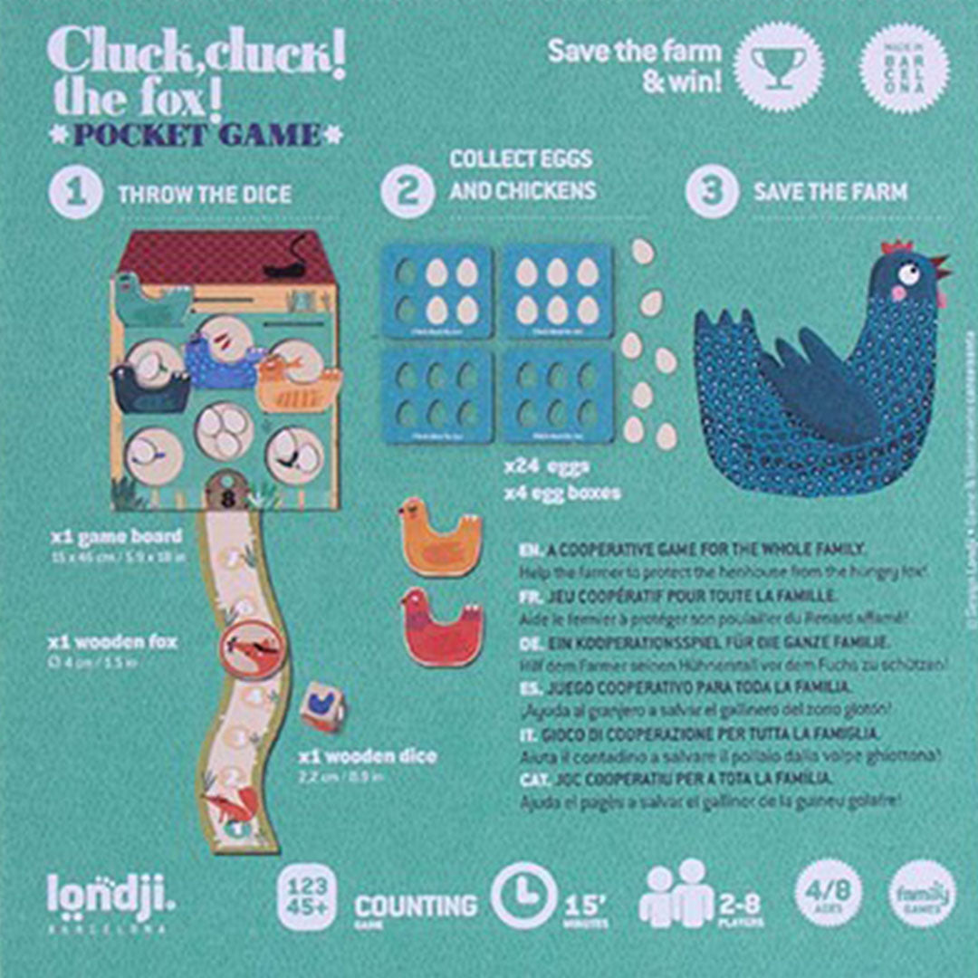 londji bordspel cluck, cluck! the fox! | PG004U | 6