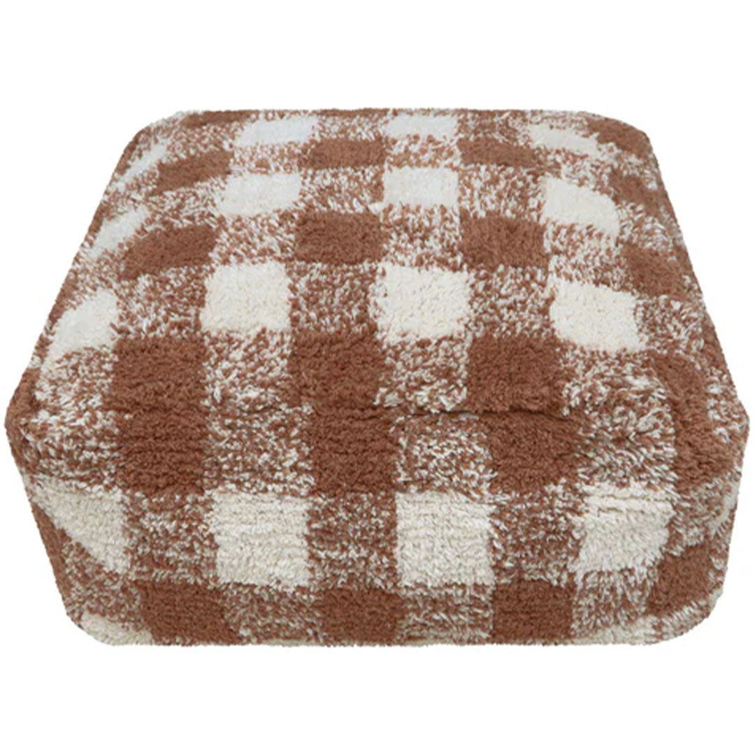 lorena canals poef vichy - toffee | P-VICHY-TOF | 0