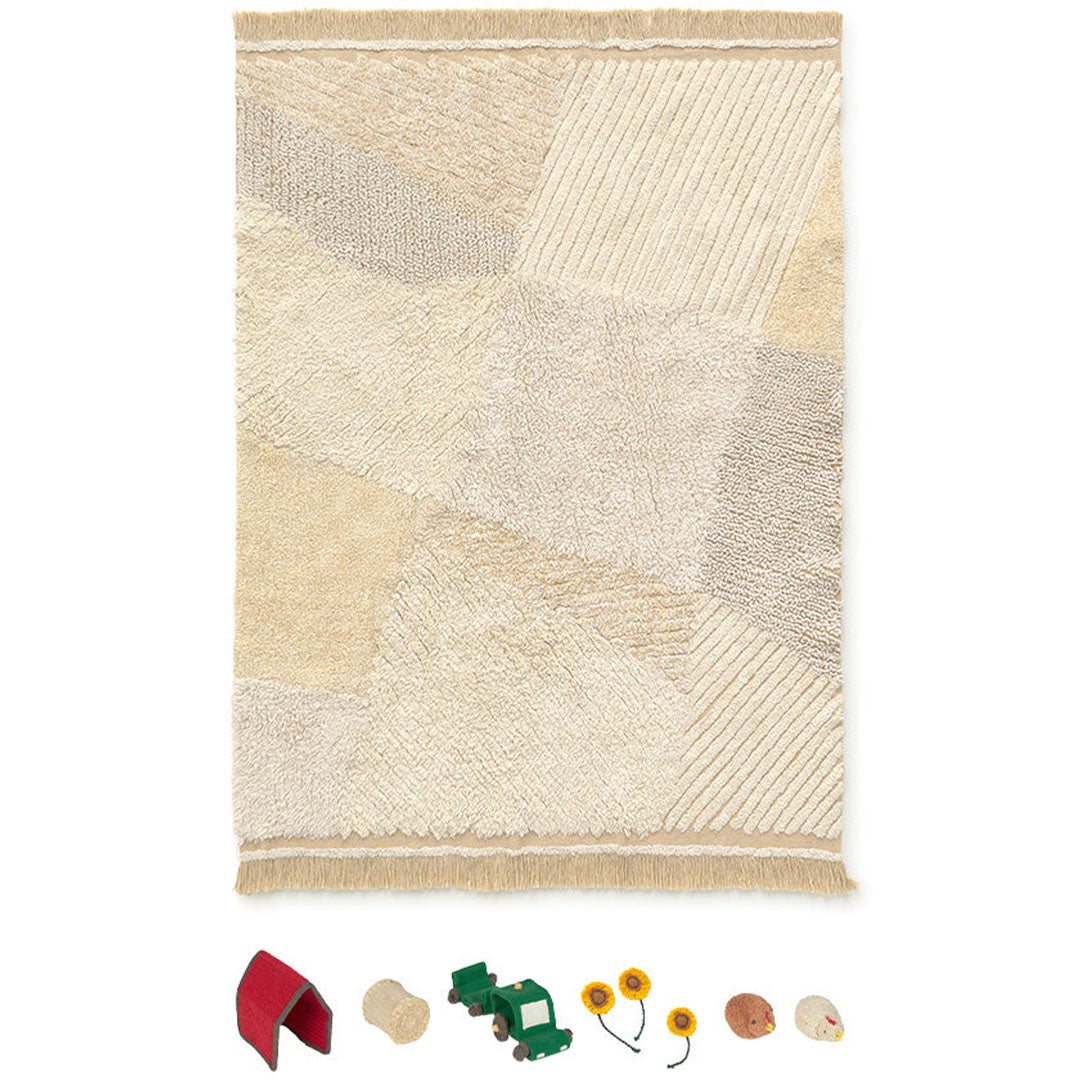 lorena canals vloerkleed farm fields - 120x170 cm | C-PLAY-FIELDS | 0