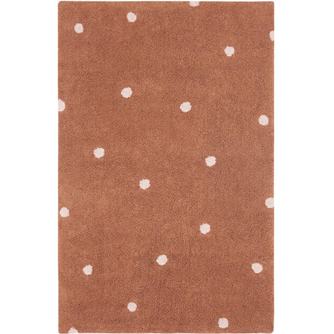 lorena canals vloerkleed mini dot - chestnut - 100x150 cm | C-MDOT-CHS | 0
