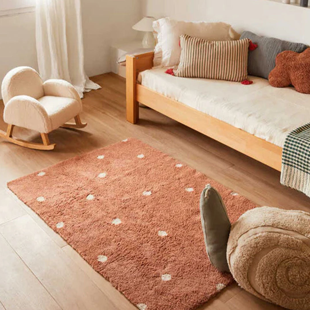lorena canals vloerkleed mini dot - chestnut - 100x150 cm | C-MDOT-CHS | 1