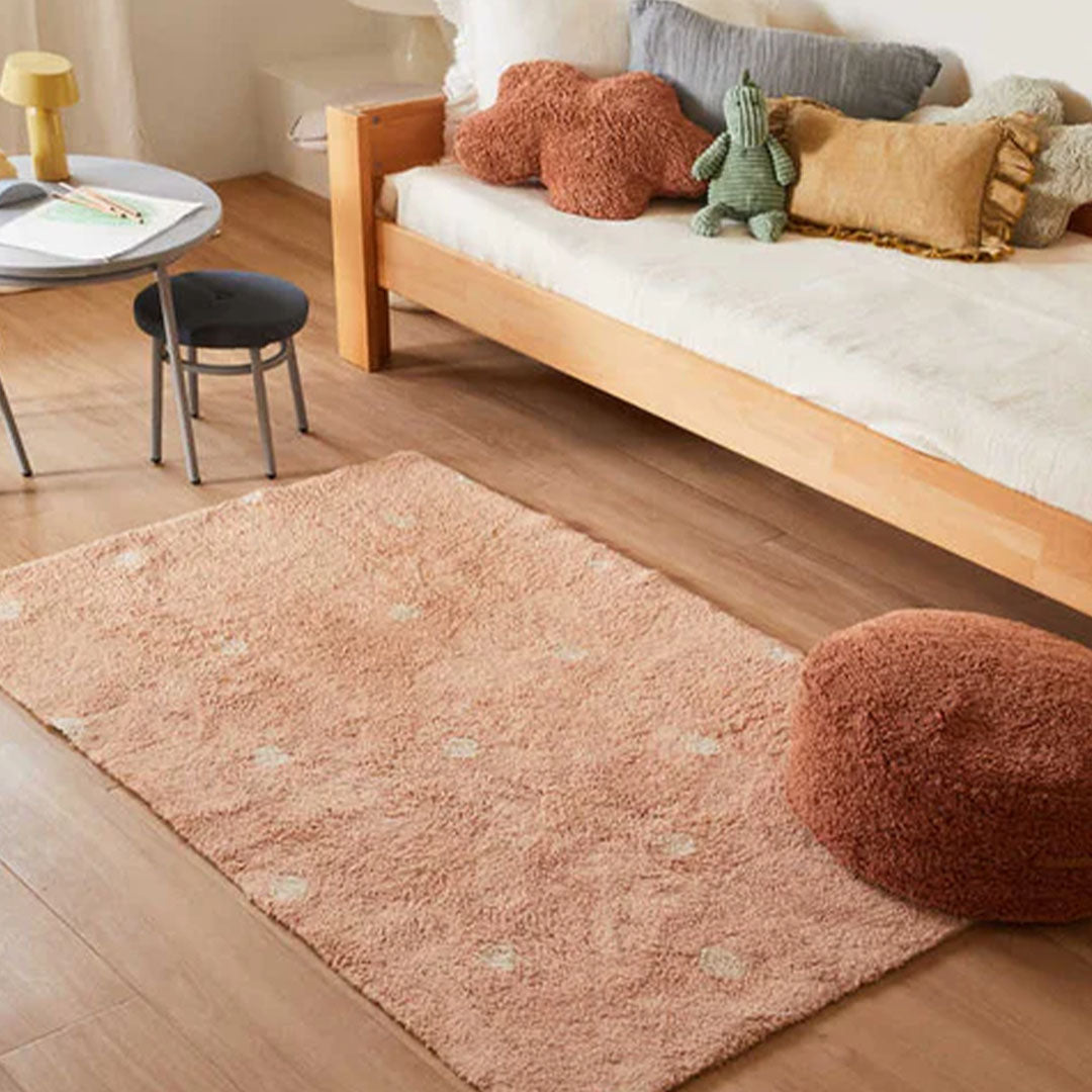 lorena canals vloerkleed mini dot - rose - 100x150 cm | C-MDOT-ROS | 1