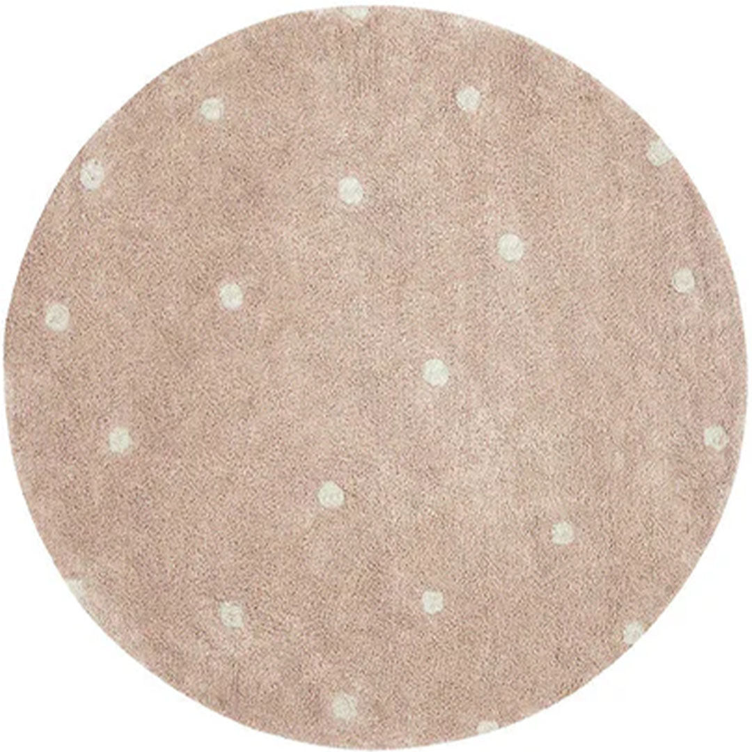 lorena canals vloerkleed rond stippen - rose - Ø140 cm | C-RDOT-ROS | 0