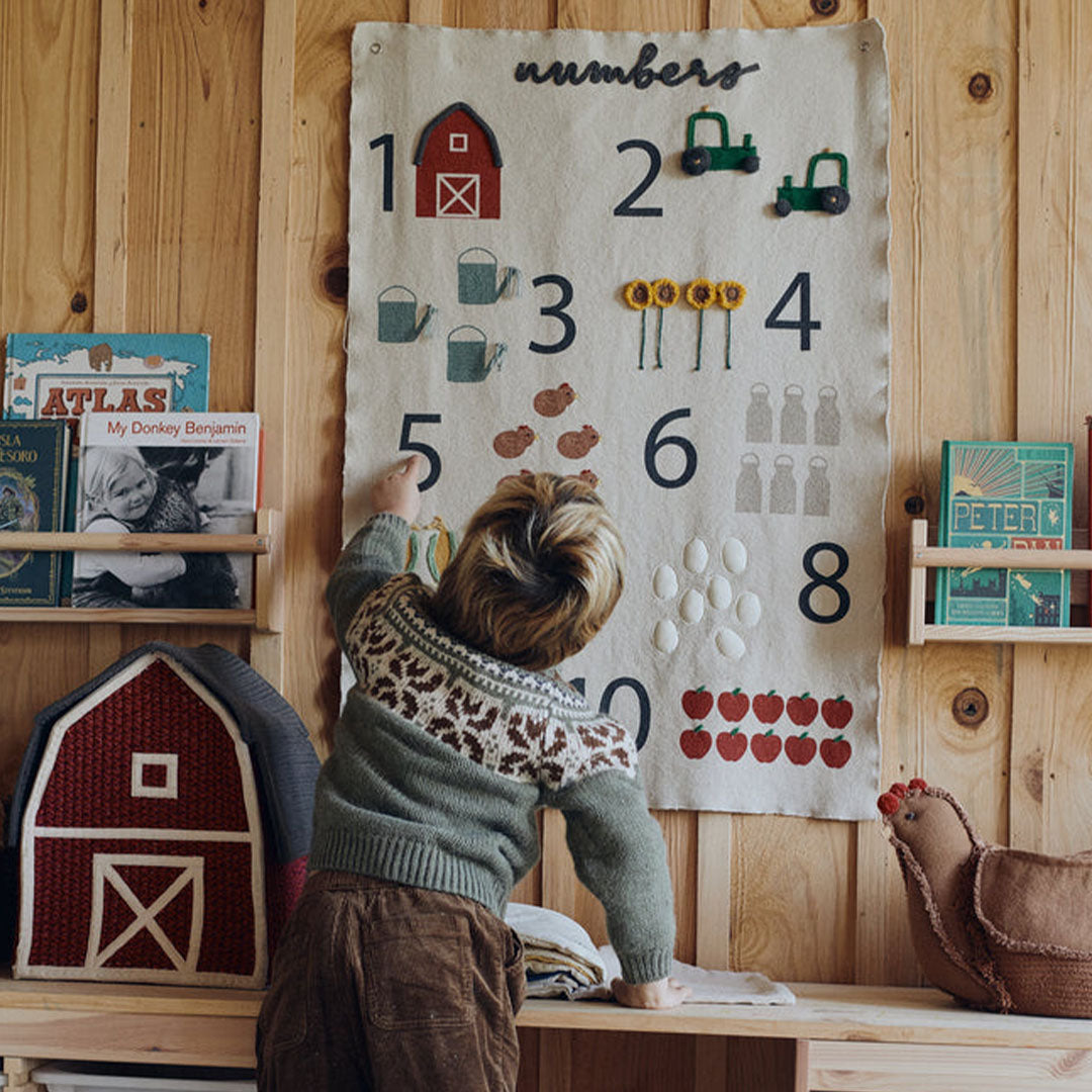 lorena canals wandkleed farm numbers - 70x100 cm | HANG-FARM | 1