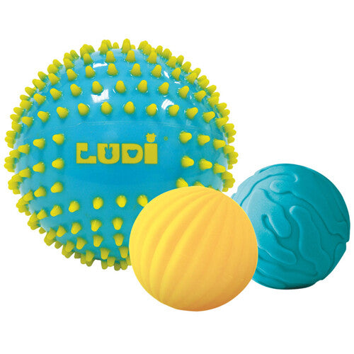 ludi sensorische ballen blauw - 3st | 30021LU | 0