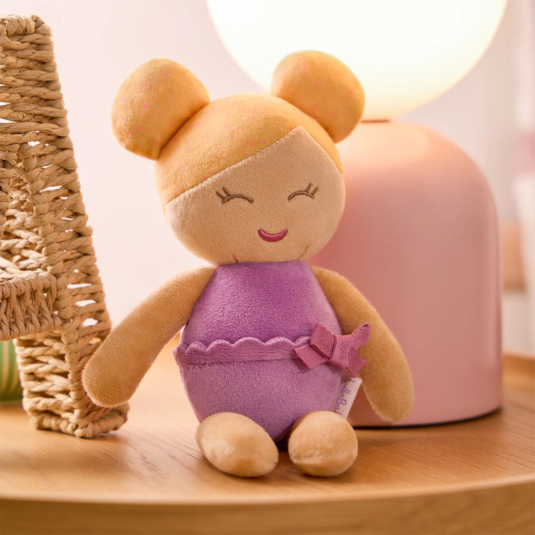 lullababy badpop pluche - blond meisje - 15 cm | LBY7333 | 2