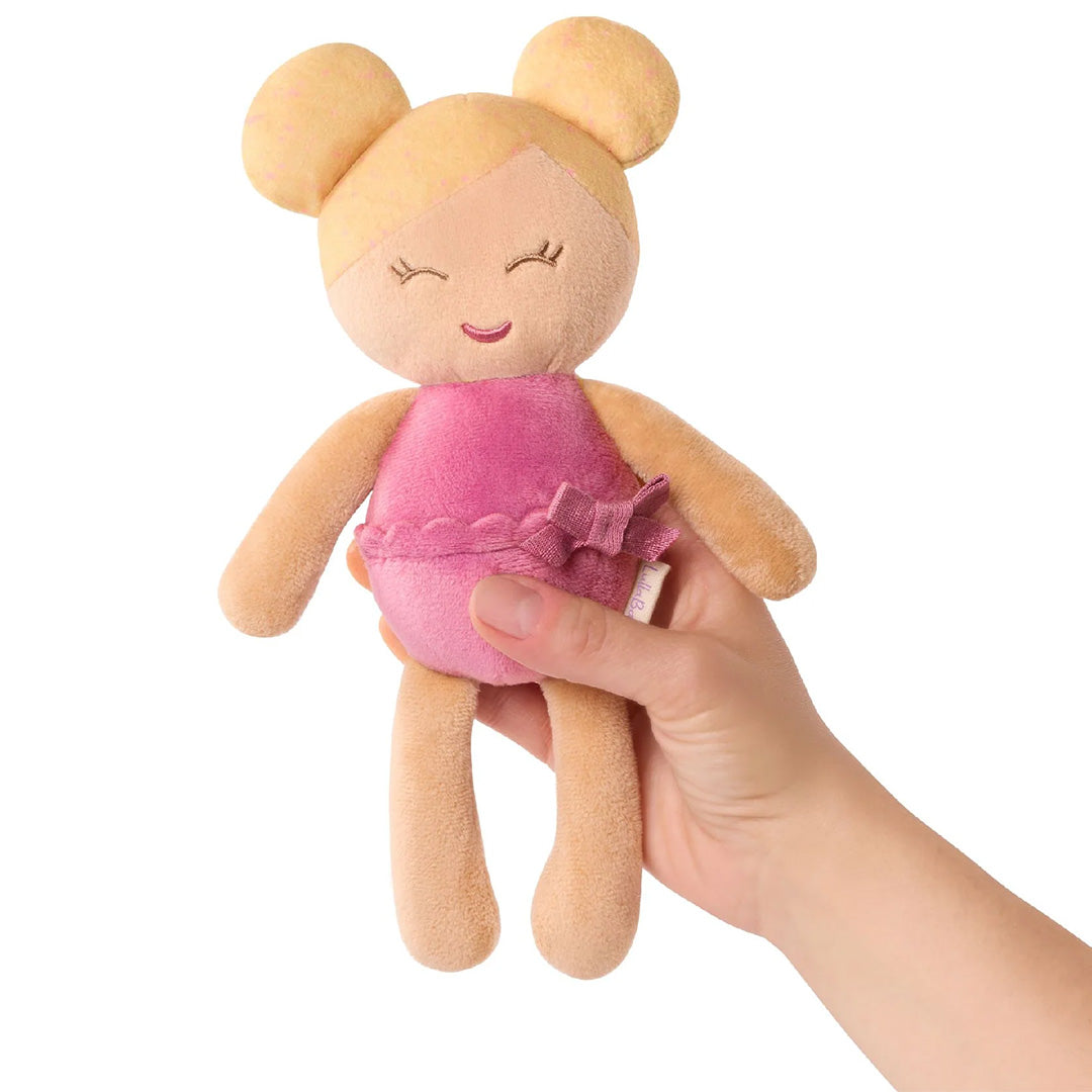 lullababy badpop pluche - blond meisje - 15 cm | LBY7333 | 3