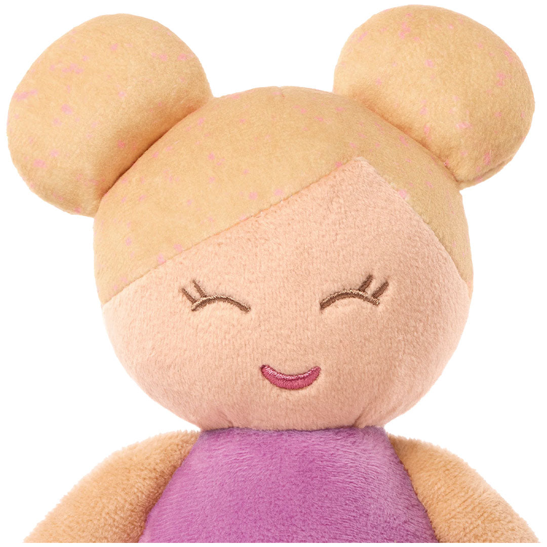 lullababy badpop pluche - blond meisje - 15 cm | LBY7333 | 4