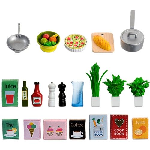 lundby poppenhuis keukenaccessoires  | LY605089 | 0