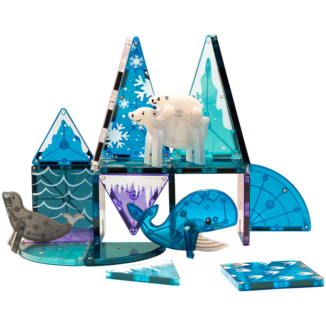 magna-tiles magnetische tegels arctic animals - 25st | 850025176026 | 4
