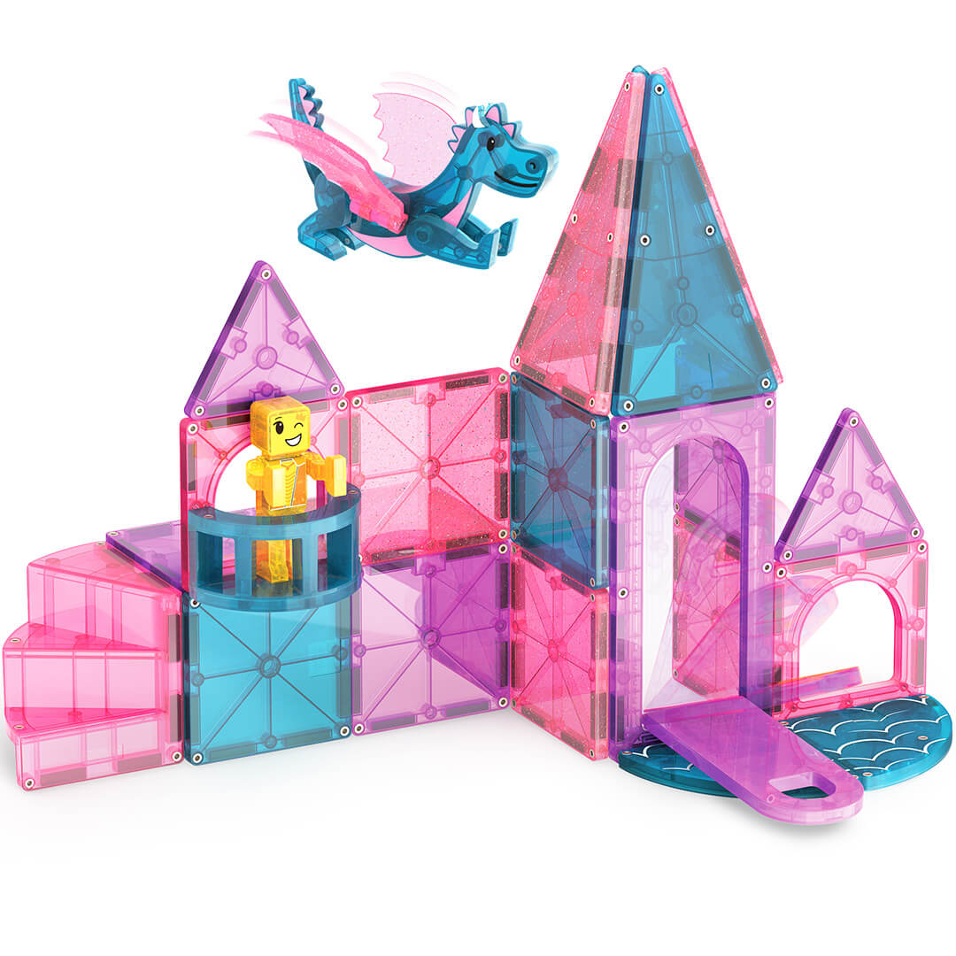 magna-tiles magnetische tegels castle - 25st | 242025CA | 1