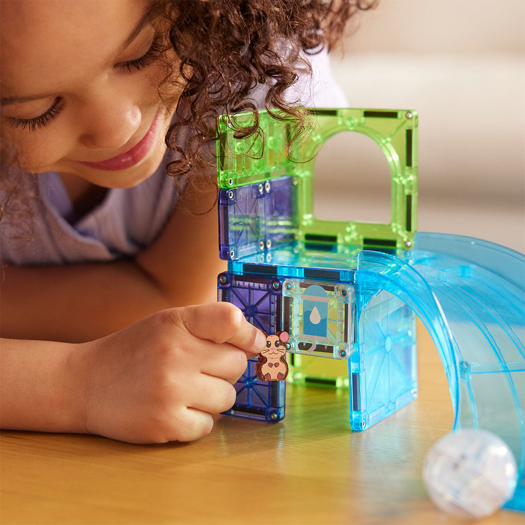 magna-tiles magnetische tegels hamster ball - 13st | ilovespeelgoed