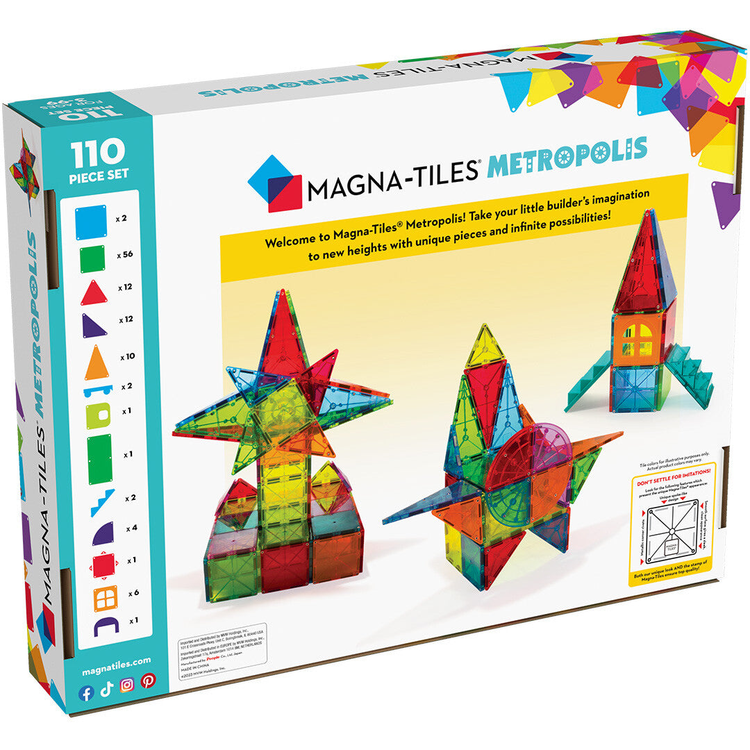 magna-tiles magnetische tegels metropolis - 110st | 631291201106 | 5