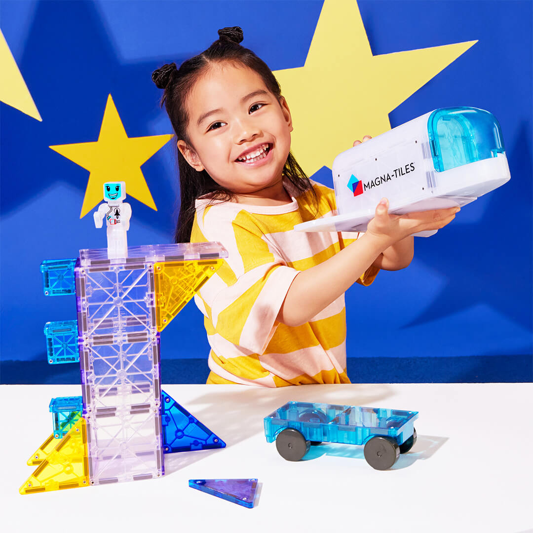 magna-tiles magnetische tegels space met micromags - 32st | 242032SP | 3