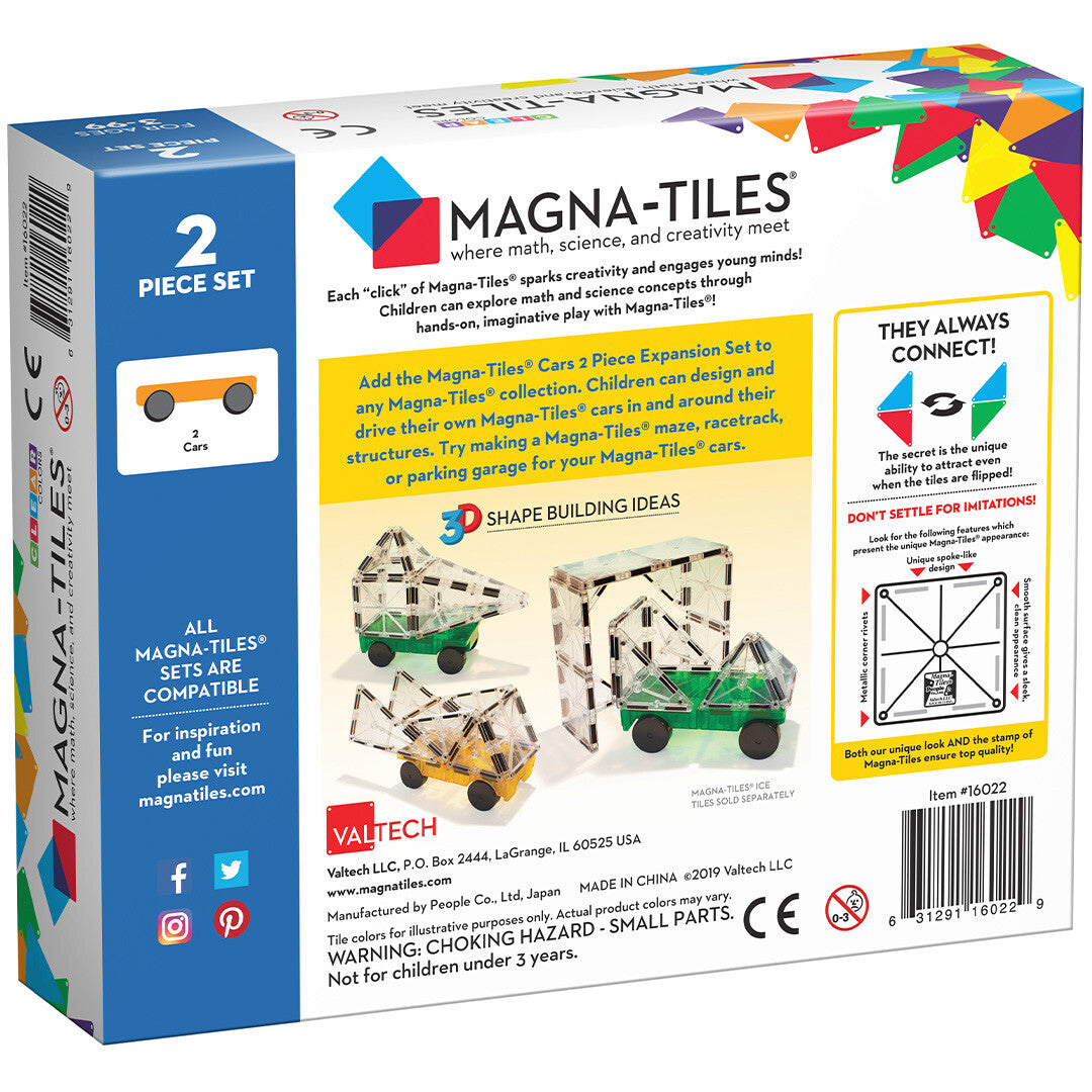 magna-tiles uitbreidingsset cars - 2st  | 631291160229 | 5