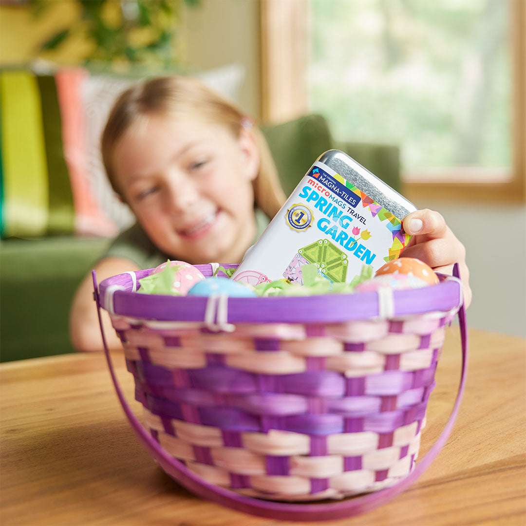 magna-tiles magnetische tegels micromags travel set spring garden - 24st |  3