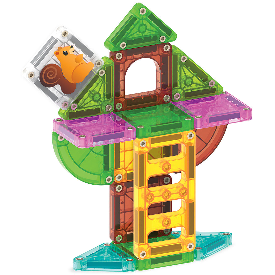 magna-tiles magnetische tegels micromags travel set treehouse - 24st | 264024THCDU | 4
