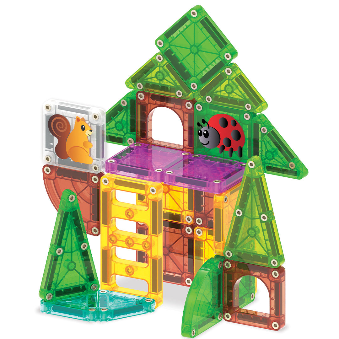 magna-tiles magnetische tegels micromags travel set treehouse - 24st | 264024THCDU | 5