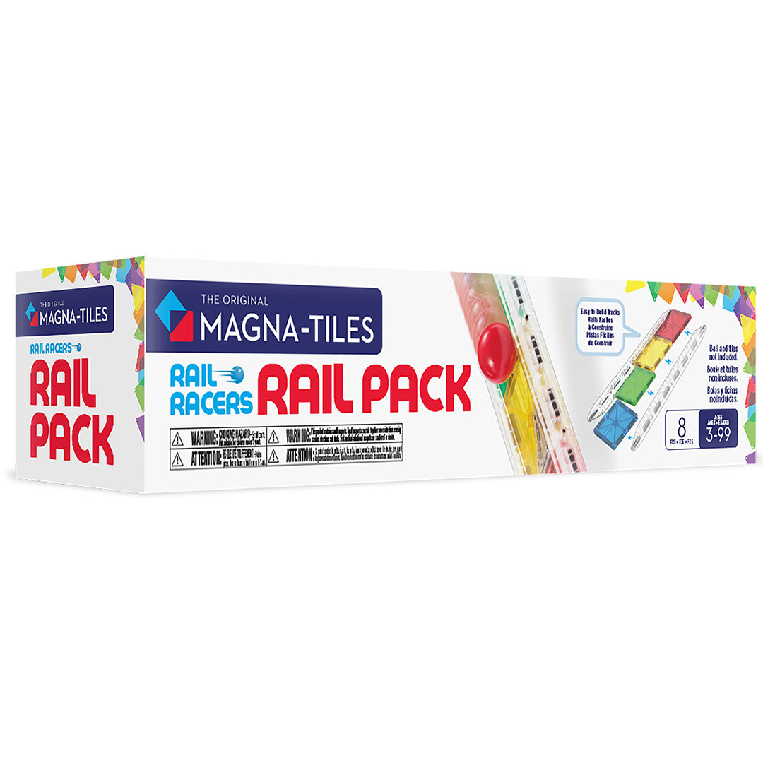 magna-tiles uitbreidingsset rail racers - 8st | 263008RP | 1