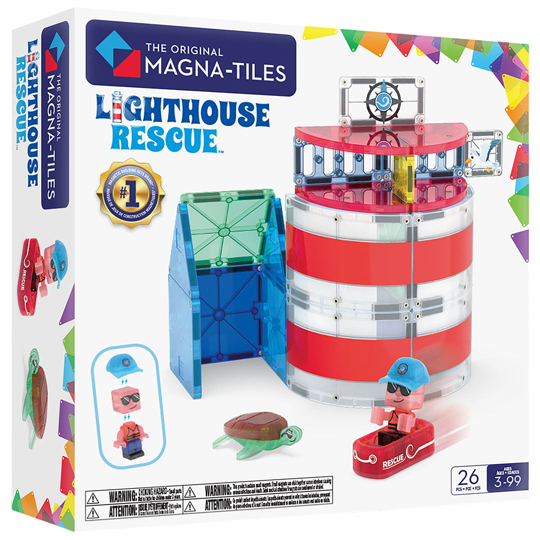 magna-tiles magnetische tegels lighthouse rescue - 26st | 262025LR | 5