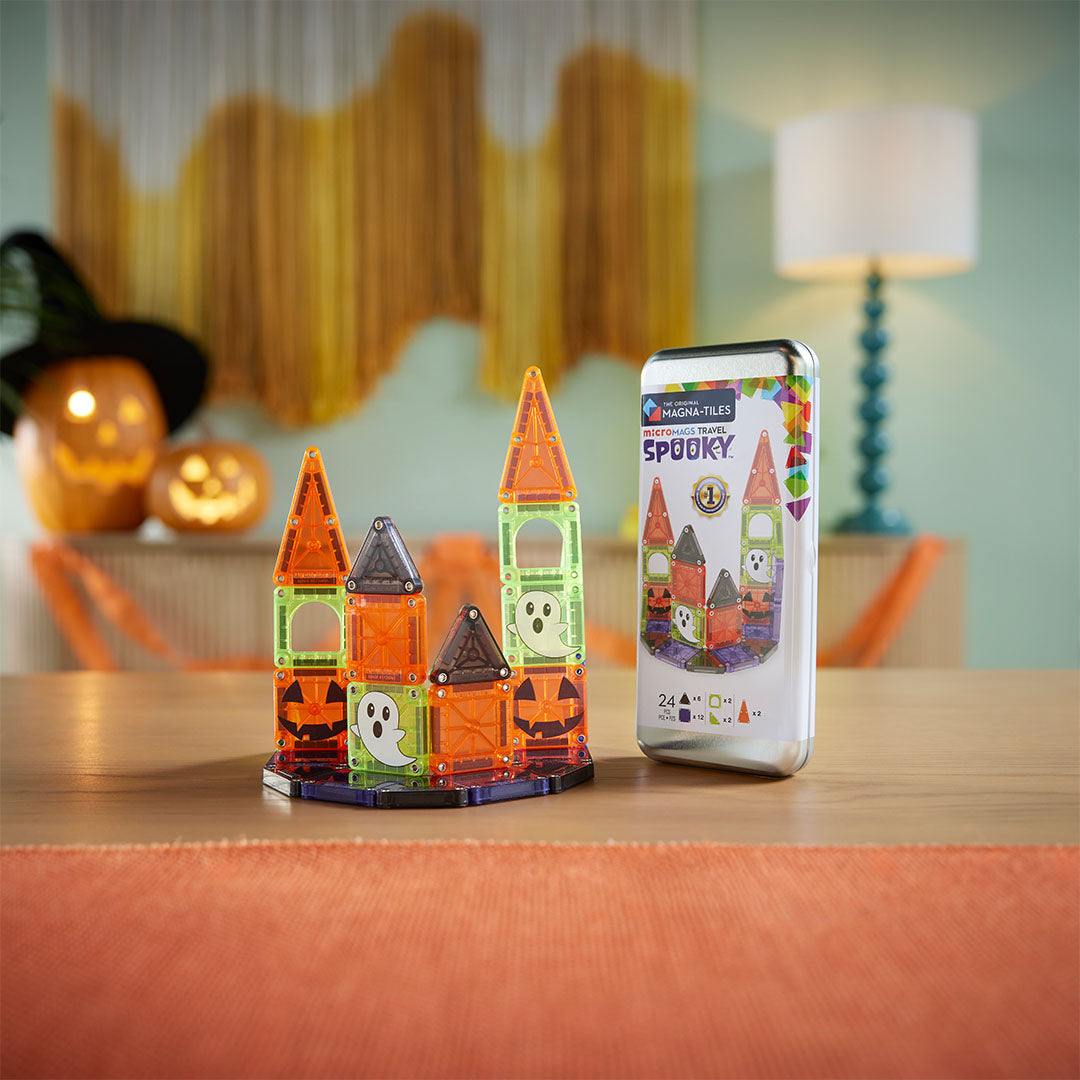 magna-tiles magnetische tegels micromags spooky travel - 24st | 264024ST | 6