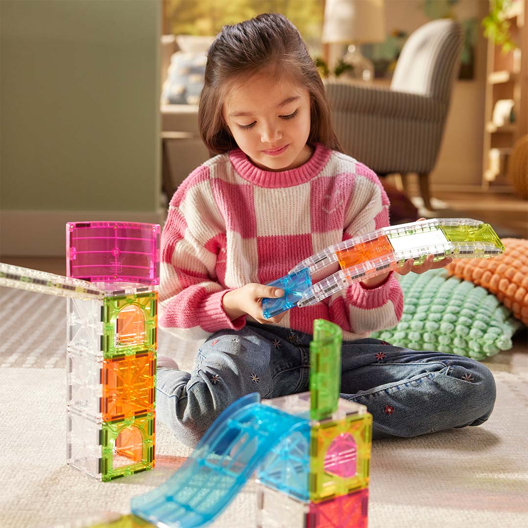 magna-tiles magnetische tegels rail racers - 80st | 261080RR | 3