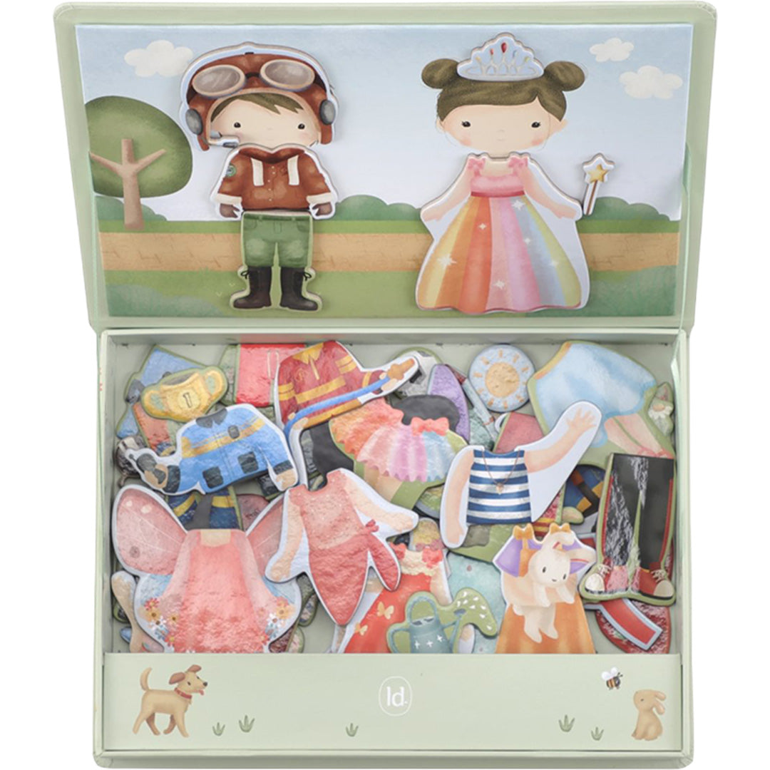 little dutch magneetspel dress-up - jim en rosa | LD4784 | 4