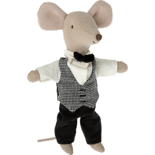 maileg knuffelmuis grote broer - butler - 15 cm | 17-2201-00 | 0