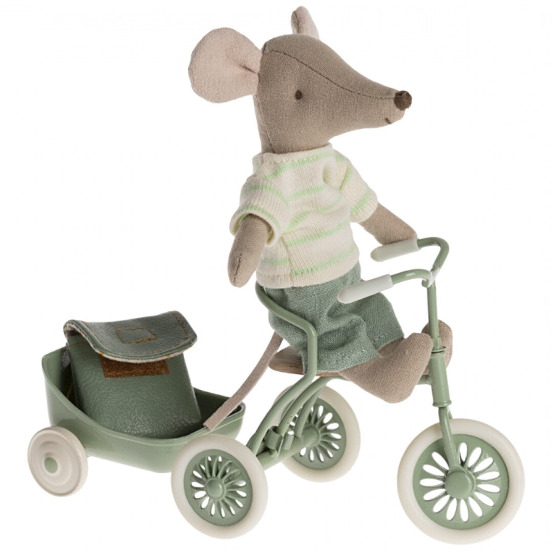 maileg knuffelmuis grote broer met magneten - mint - 13 cm | 17-4206-00 | 1