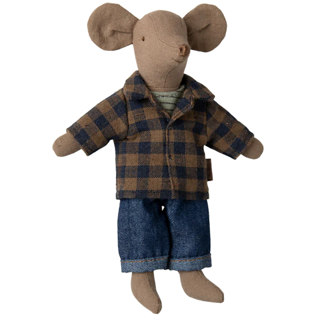 maileg knuffelmuis vader lichtbruin - 15 cm | 17-5303-00 | 0