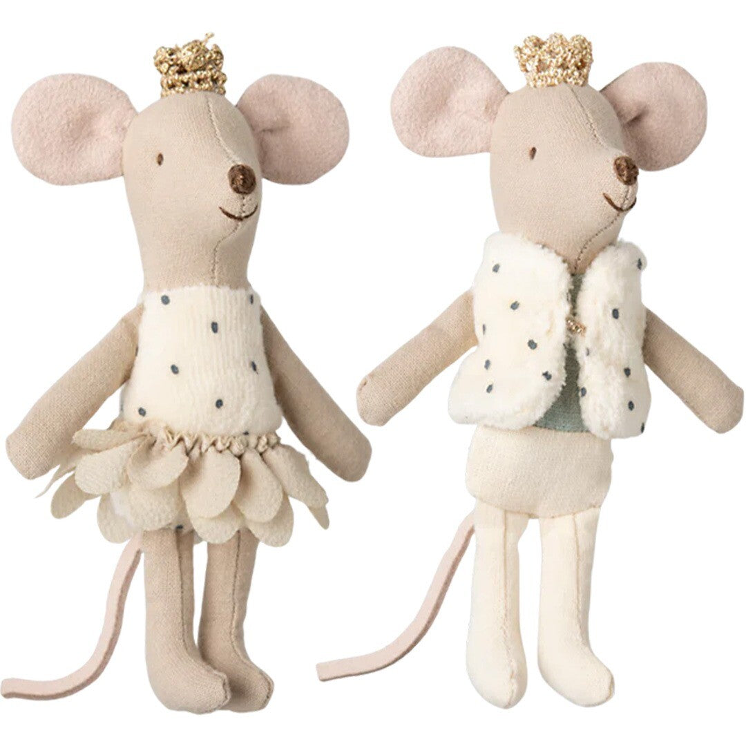 maileg knuffelmuizen tweeling in luciferdoosje - koninklijk - 11 cm | 17-5100-00 | 1