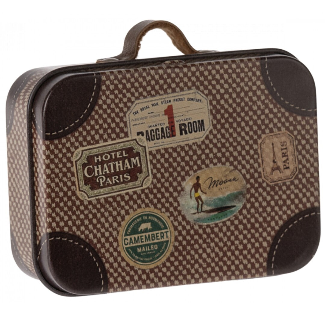 maileg koffertje travel brown - 7,5 cm  | 11-4102-03 | 0