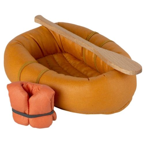 maileg poppenboot met zwemvest - geel | 11-4400-00 | 0