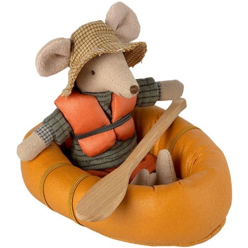 maileg poppenboot met zwemvest - geel | 11-4400-00 | 1