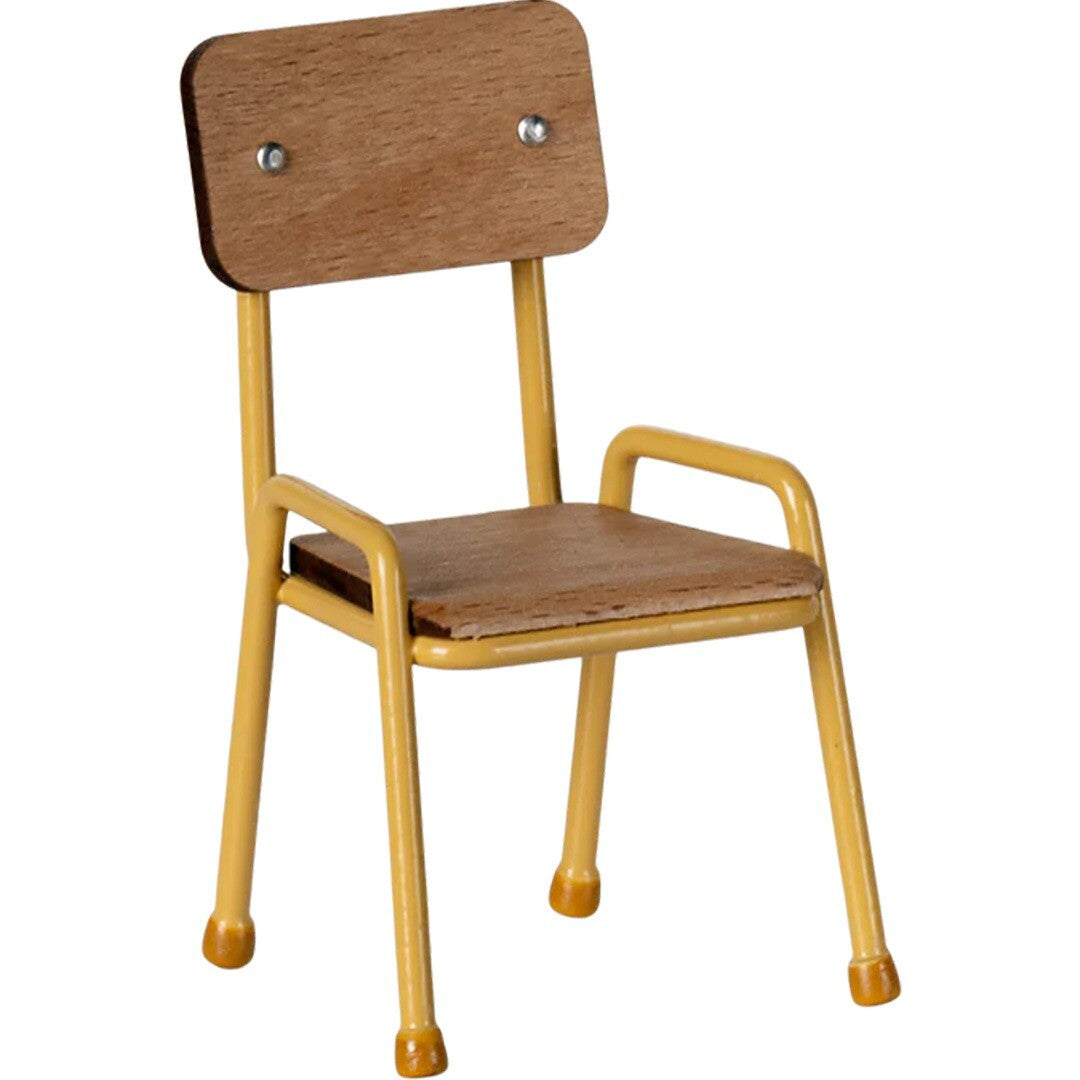 maileg poppenhuis stoel geel - 9 cm | 11-5101-01 | 0