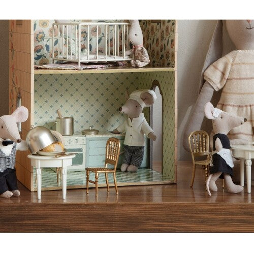 maileg poppenhuis stoel goud   | 11-2106-00 | 2