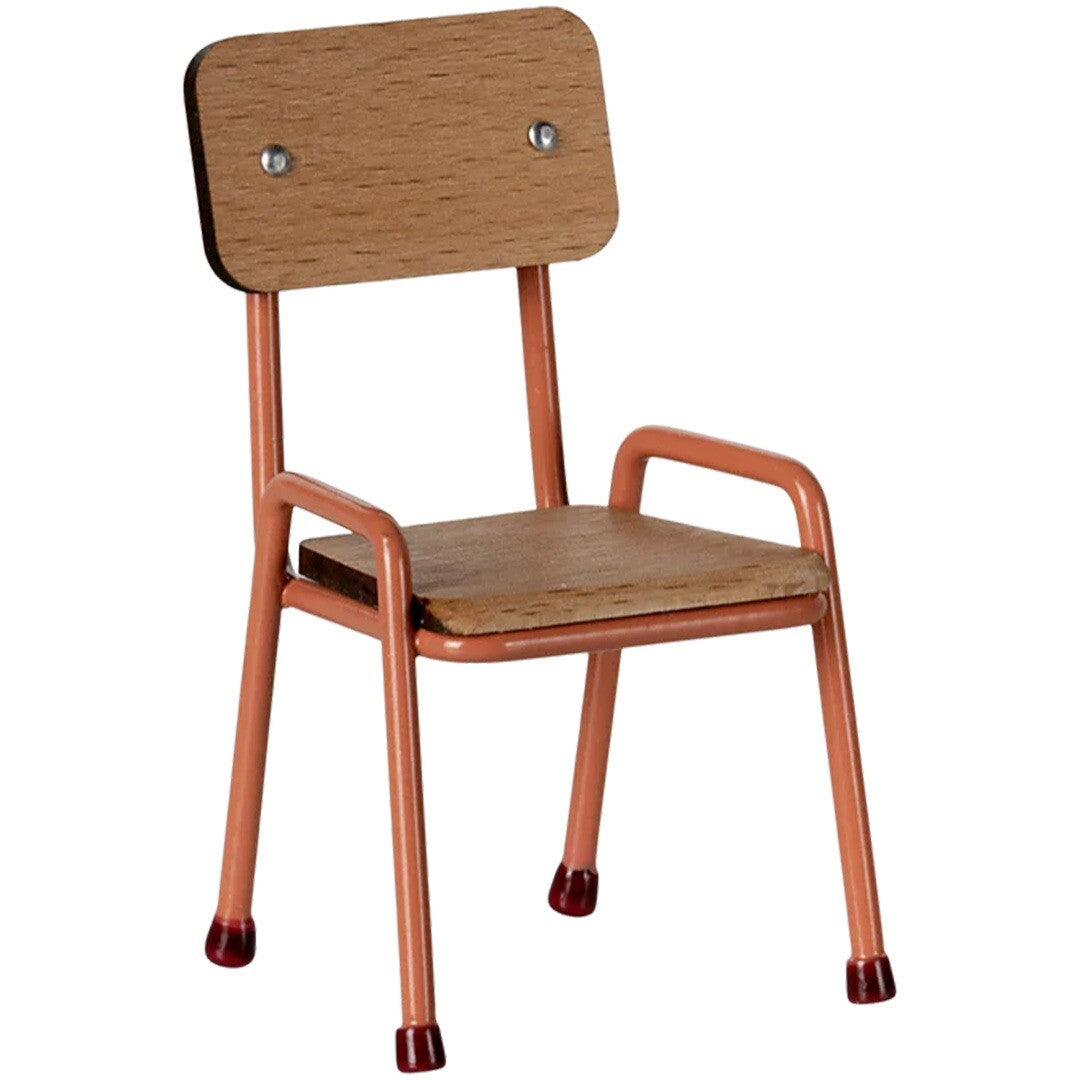 maileg poppenhuis stoel koraal - 9 cm | 11-5101-00 | 0