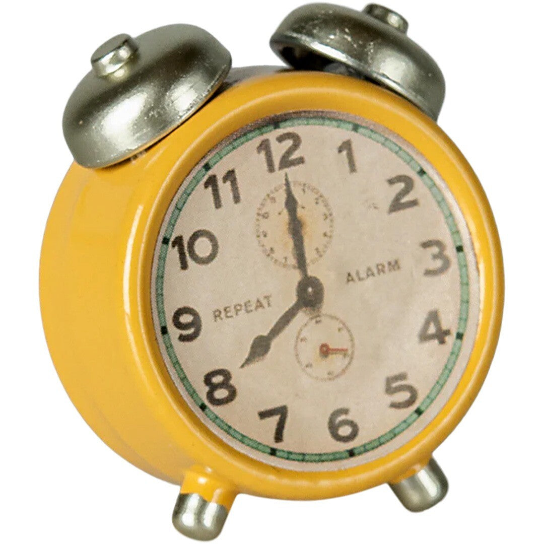maileg poppenhuis wekker geel - 3 cm | 11-5100-02 | 1