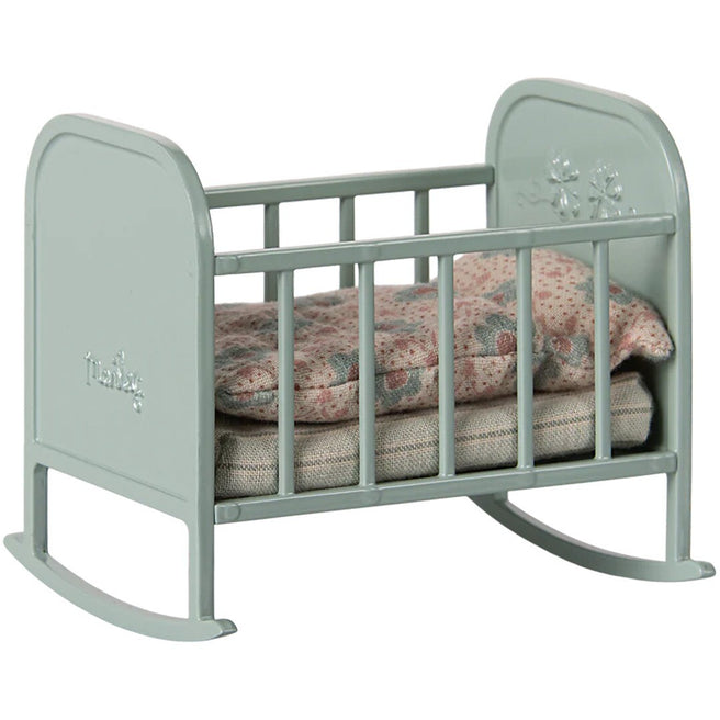 maileg poppenhuis wiegje mint - 9 cm | 11-5104-00 | 0