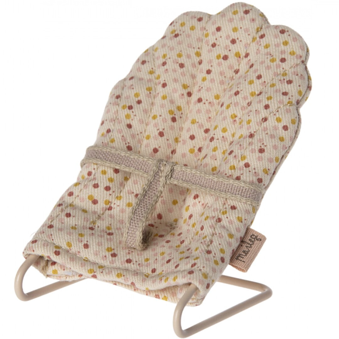 maileg poppenhuis wipstoeltje geschulpt spikkels - my - 7,5 cm | 11-4401-00 | 1