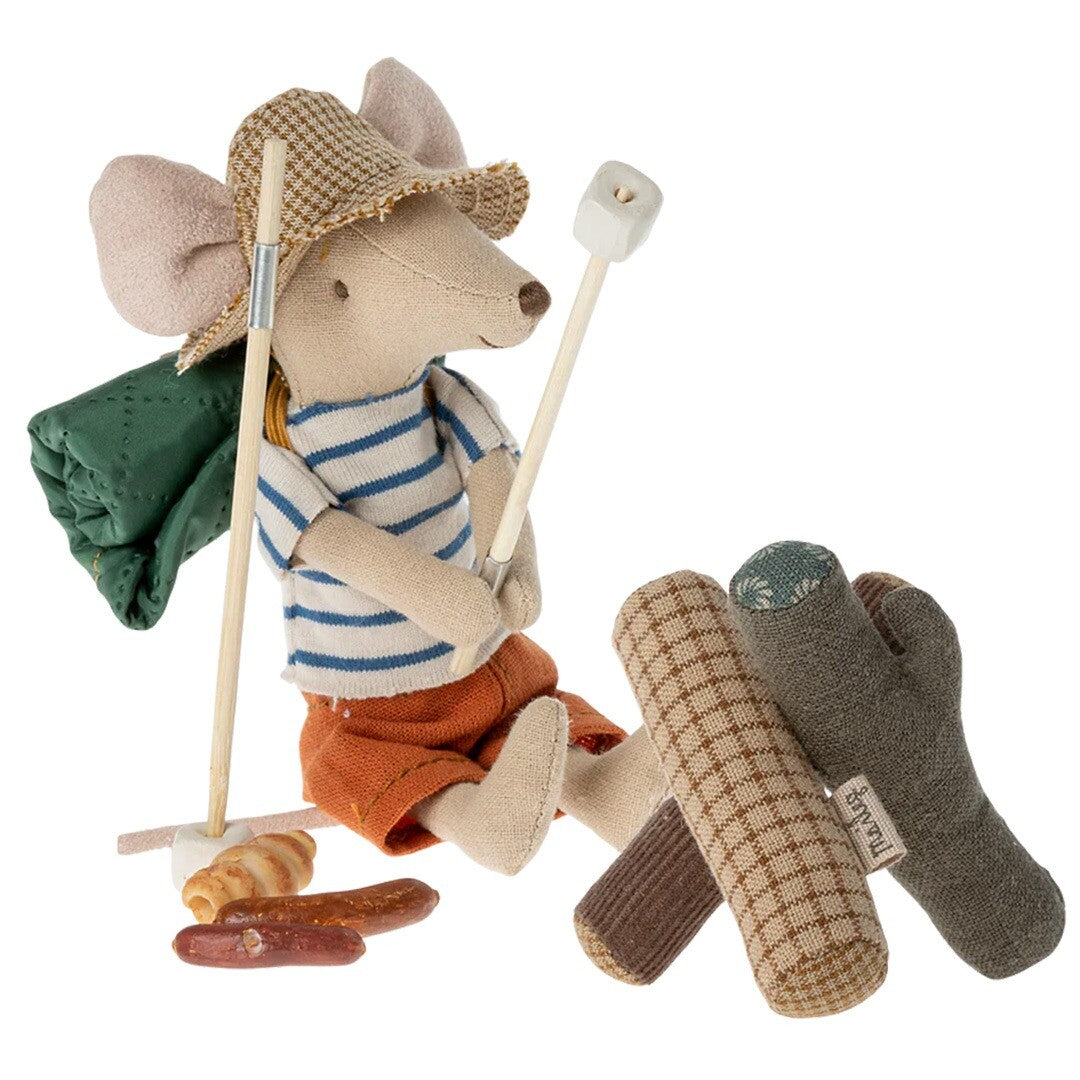 maileg poppenkampvuur geruit  | 11-3302-00 | 1