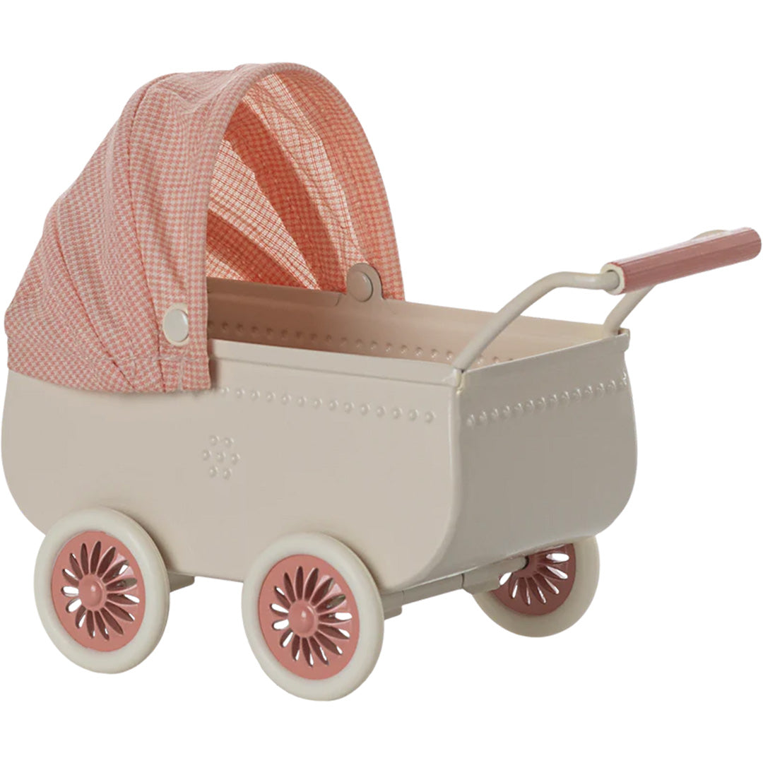 maileg poppenkinderwagen coral - 9 cm | 11-5103-01 | 3