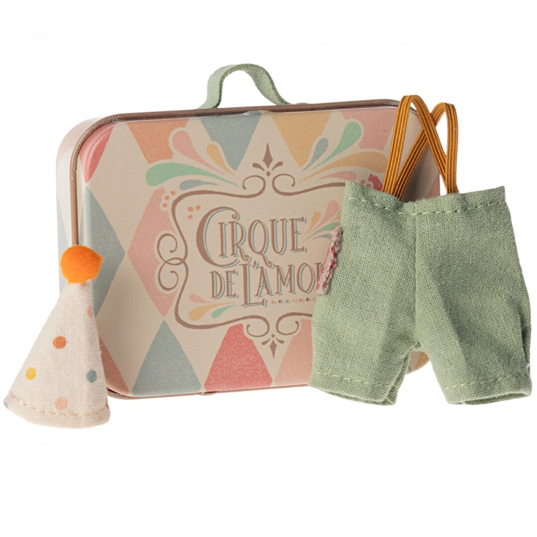 maileg poppenkleding en koffer kleine broer - clown | 17-4103-00 | 1