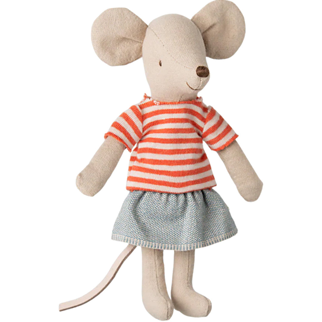 maileg poppenkleding grote zus - gebreide trui en rokje - 13 cm | 17-5205-00 | 3